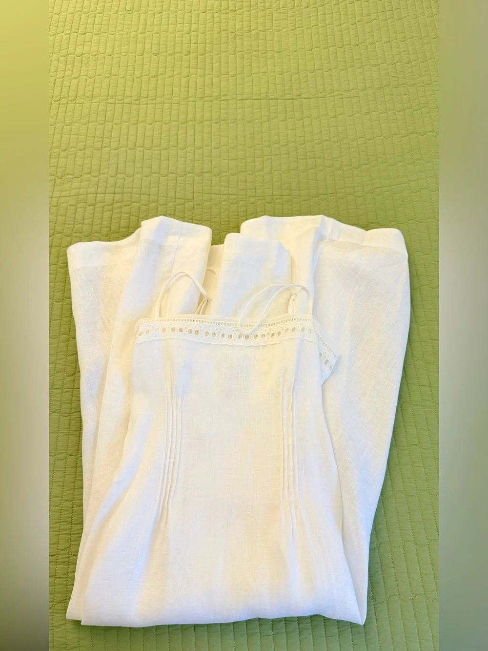 Reformation Pomona Linen Dress in white, brand new without tags, never worn. - Picture 14 of 15